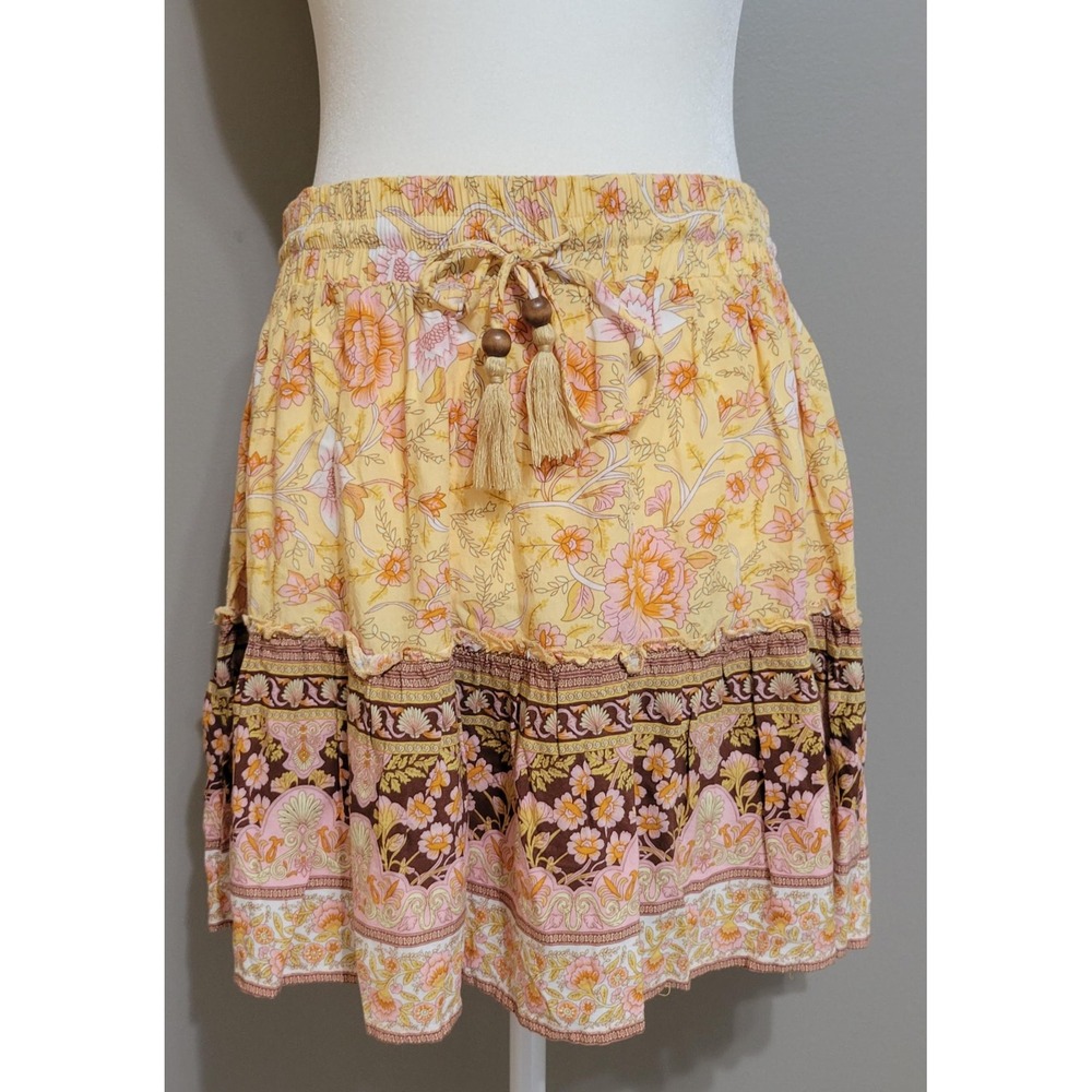 BAEVELY Boho Mini Rayon Skirt